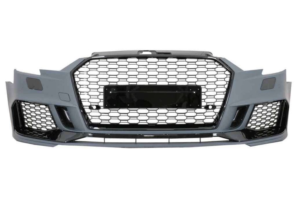 Βλησαρούλης Car Center - Front Bumper suitable for Audi A3 8V Facelift (2016-2019) Sedan Cabrio RS3 Design Brilliant Black