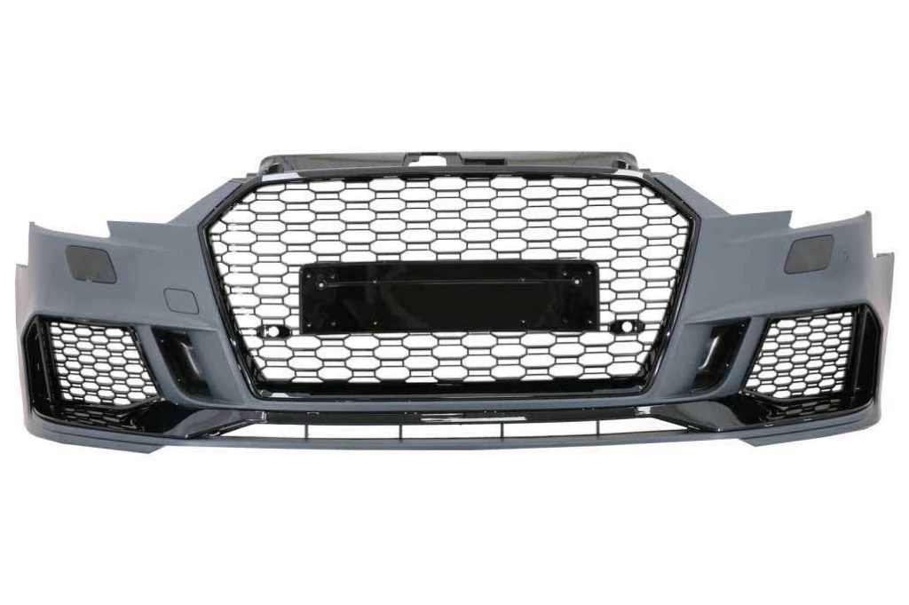 Βλησαρούλης Car Center - Front Bumper suitable for Audi A3 8V Facelift (2016-2018) Hatchback Sportback RS3 Brilliant Black Design