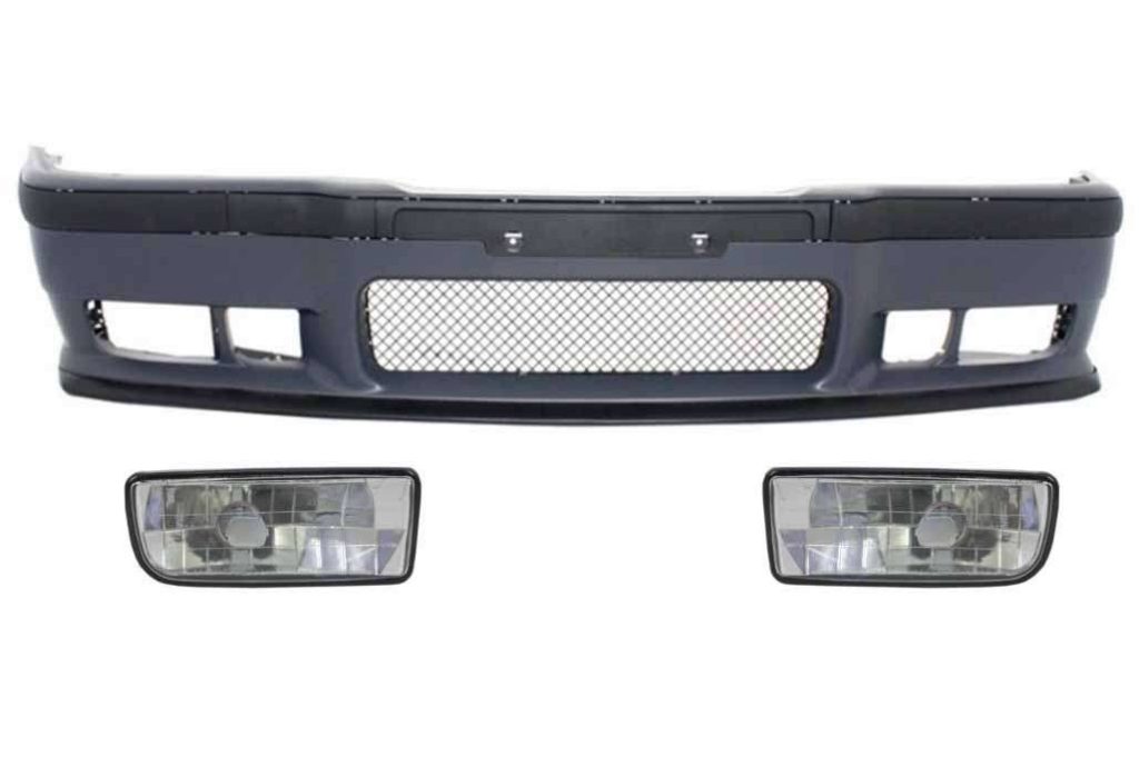 Βλησαρούλης Car Center - Front Bumper suitable for BMW 3 series E36 (1992-1998) M3 Design With Chrome Fog Lights