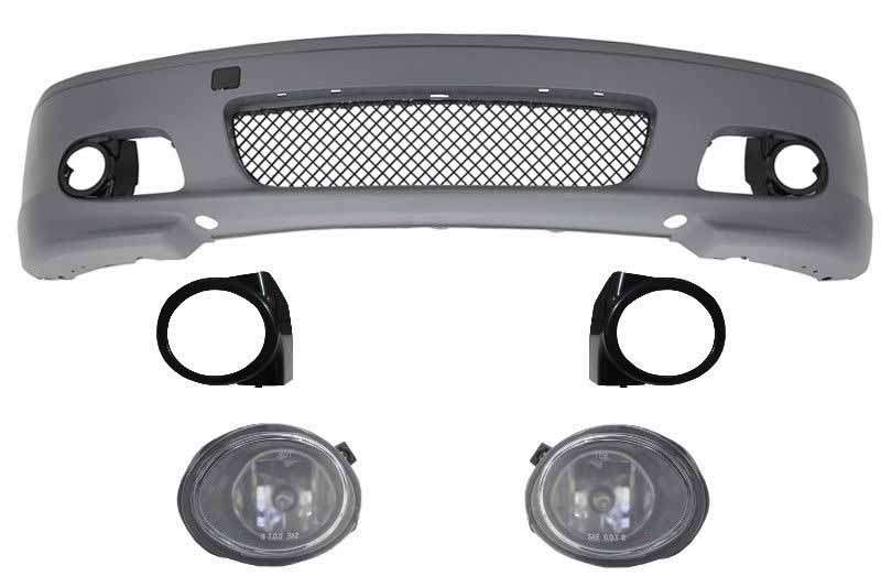 Βλησαρούλης Car Center - Front Bumper suitable for BMW 3 Series E46 Coupe Cabrio (1999-2007) M-tech M-technik M-Sport II Design With Fog Lights