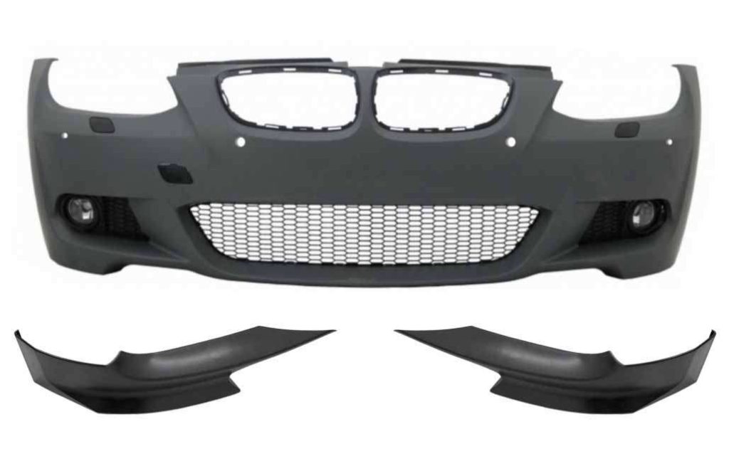 Βλησαρούλης Car Center - Front Bumper suitable for BMW 3 Series E92 E93 (2006-2009) with Bumper Splitters Spoiler Non-LCI Coupe Cabrio M-Technik Look