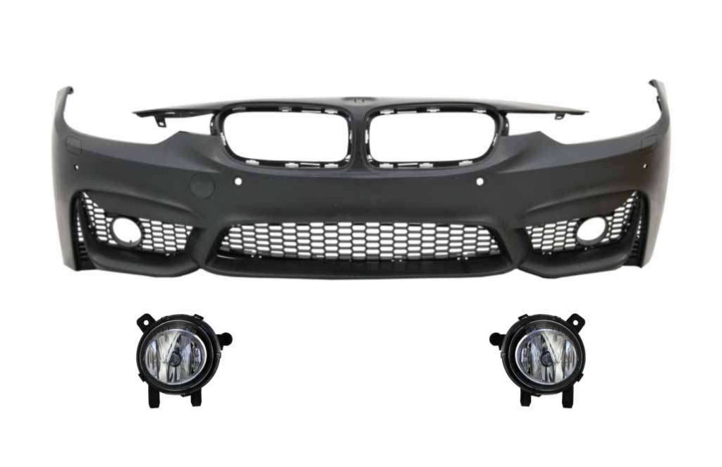 Βλησαρούλης Car Center - Front Bumper suitable for BMW 3 Series F30 F31 Non LCI & LCI (2011-2018) with Fog Light Projectors  M3 Sport EVO Design