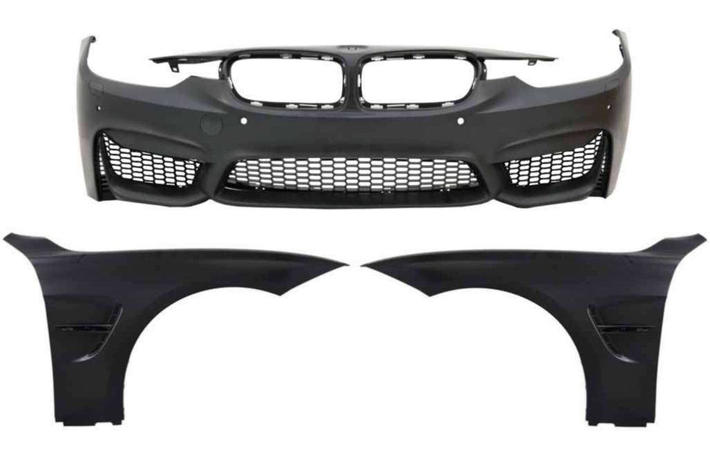 Βλησαρούλης Car Center - Front Bumper suitable for BMW 3 Series F30 F31 Non LCI & LCI (2011-2018) with Front Fenders M3 Sport EVO Design