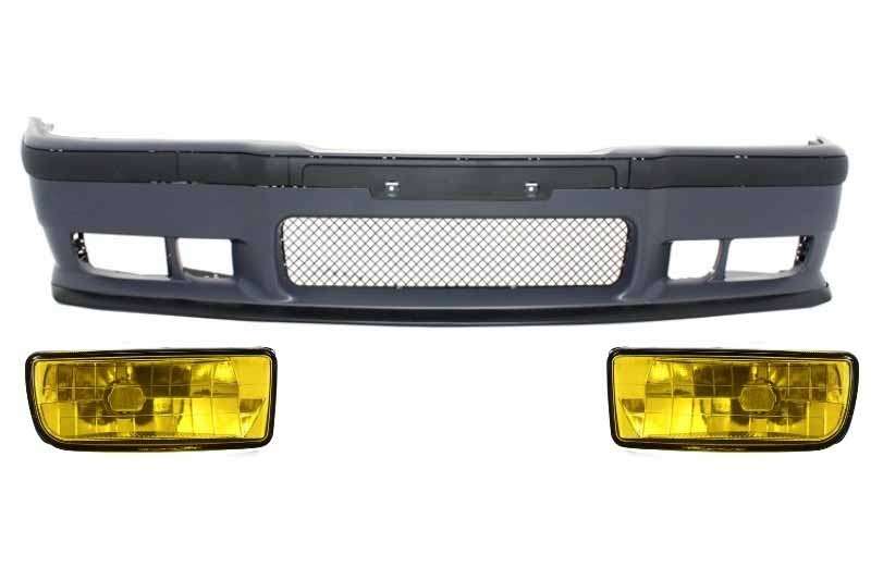Βλησαρούλης Car Center - Front Bumper suitable for BMW 3er E36 (1992-1998) M3 Design With Yellow Fog Lights