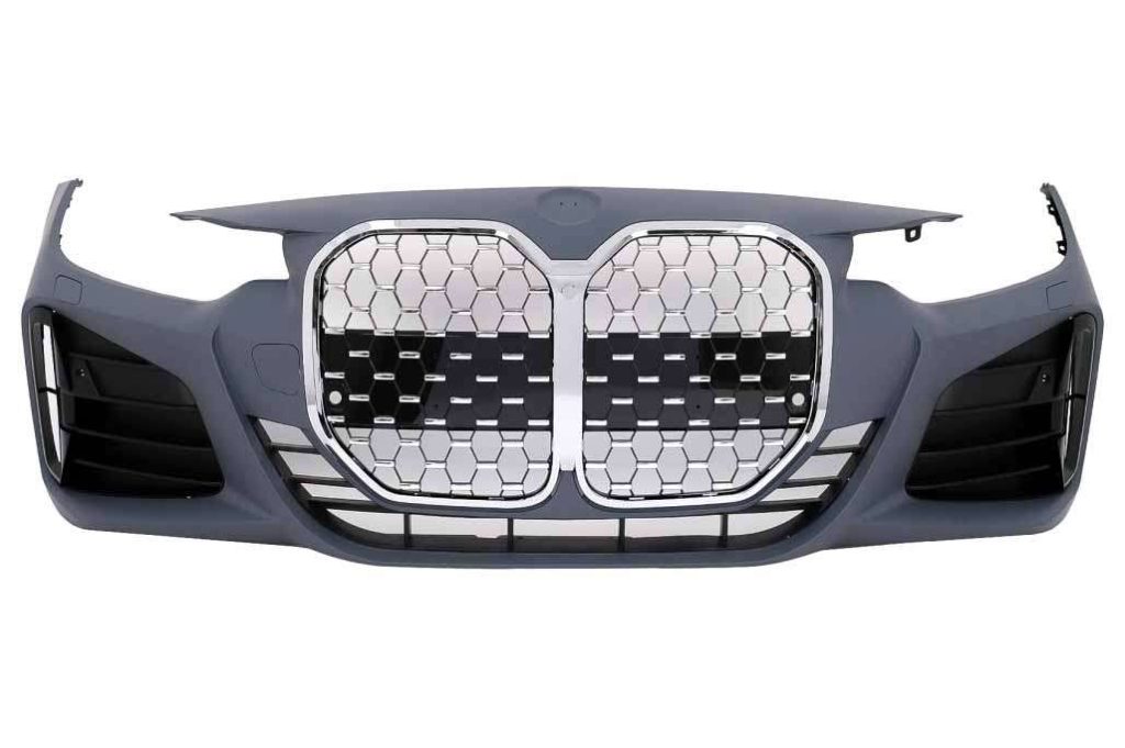 Βλησαρούλης Car Center - Front Bumper suitable for BMW 4 Series F32 F33 F36 (2013-2017) Coupe Convertible Gran Coupe M4 Design Chrome Grille