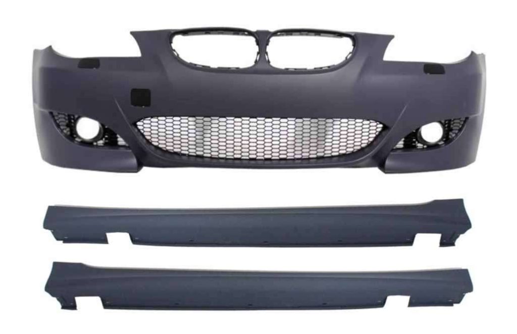 Βλησαρούλης Car Center - Front Bumper suitable for BMW 5 Series E60 E61 (2003-2010) with Side Skirts M5 Design
