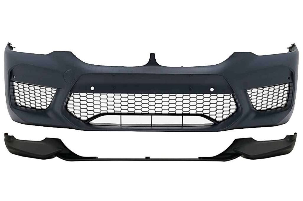 Βλησαρούλης Car Center - Front Bumper suitable for BMW 5 Series G30 G31 Limousine Touring (2017-2019) with Spoiler M5 Design