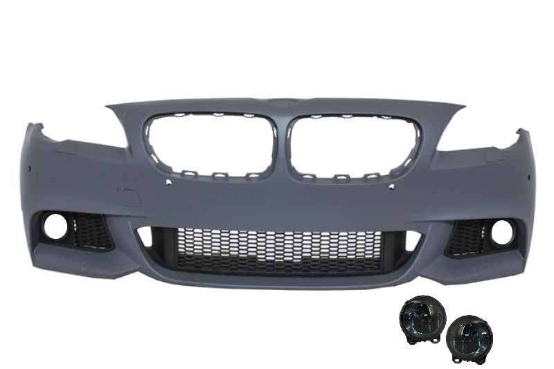 Βλησαρούλης Car Center - Front Bumper suitable for BMW F10 F11 5 Series (2011-2014) M-Technik Design With Smoke Fog Lamps
