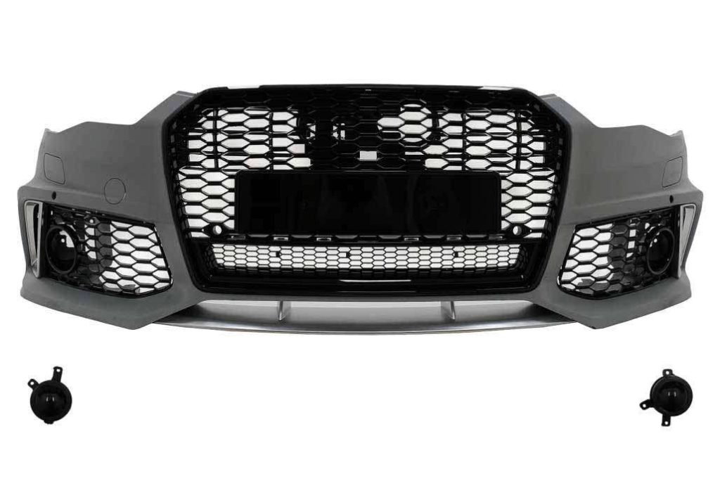 Βλησαρούλης Car Center - Front Bumper with Central Grille suitable for Audi A6 C7 4G Facelift (2015-2018) RS6 Design