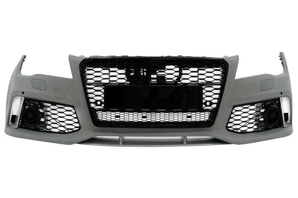 Βλησαρούλης Car Center - Front Bumper With Central Grille suitable for Audi A7 4G Pre-Facelift (2010-2014) RS7 Design