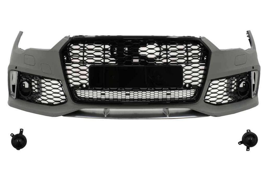 Βλησαρούλης Car Center - Front Bumper With Central Grille suitable for Audi A7 4G Facelift (2015-2018) RS7 Design