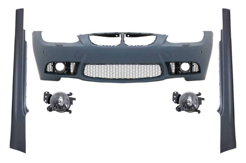 Βλησαρούλης Car Center - Front Bumper with Fog Light Projectors and Side Skirts suitable for BMW 3 Series E92 E93 (2006-2009)
