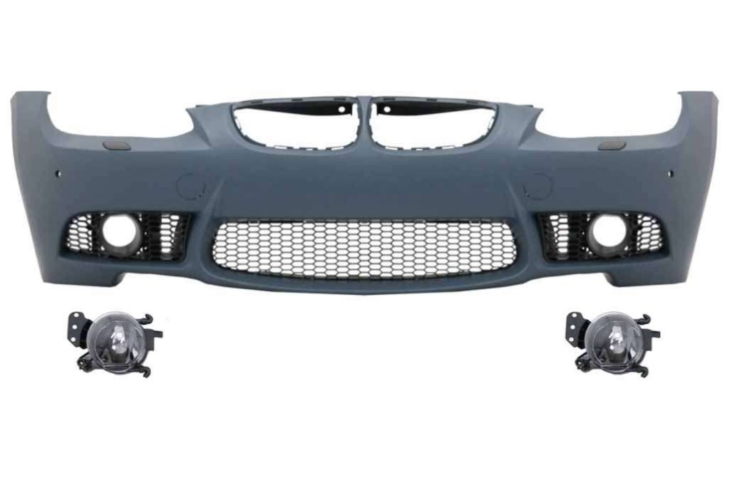Βλησαρούλης Car Center - Front Bumper with Fog Light Projectors suitable for BMW 3 Series E92 Coupe E93 Cabrio (2006-2009) M3 Look