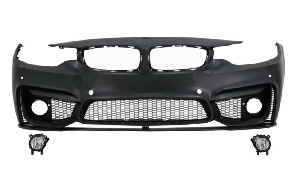 Βλησαρούλης Car Center - Front Bumper with Fog Light Projectors suitable for BMW 4 Series F32 Coupe F33 Convertible F36 Gran Coupe (2013-2017) M4 Design