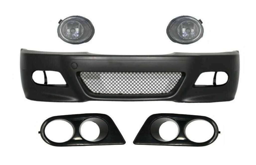 Βλησαρούλης Car Center - Front Bumper with Fog Lights and Covers suitable for BMW E46 3 Series (1998-2004) M3 Look