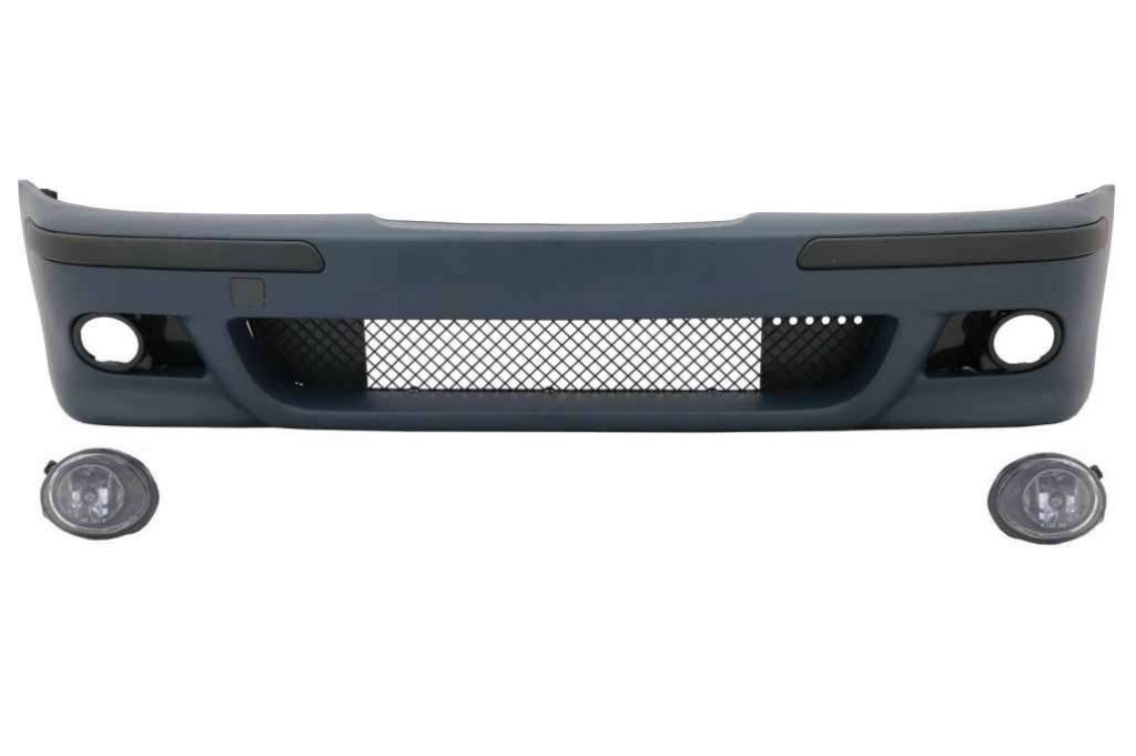 Βλησαρούλης Car Center - Front Bumper with Fog Lights Clear Chrome suitable for BMW 5 Series E39 (1995-2003) M5 Look
