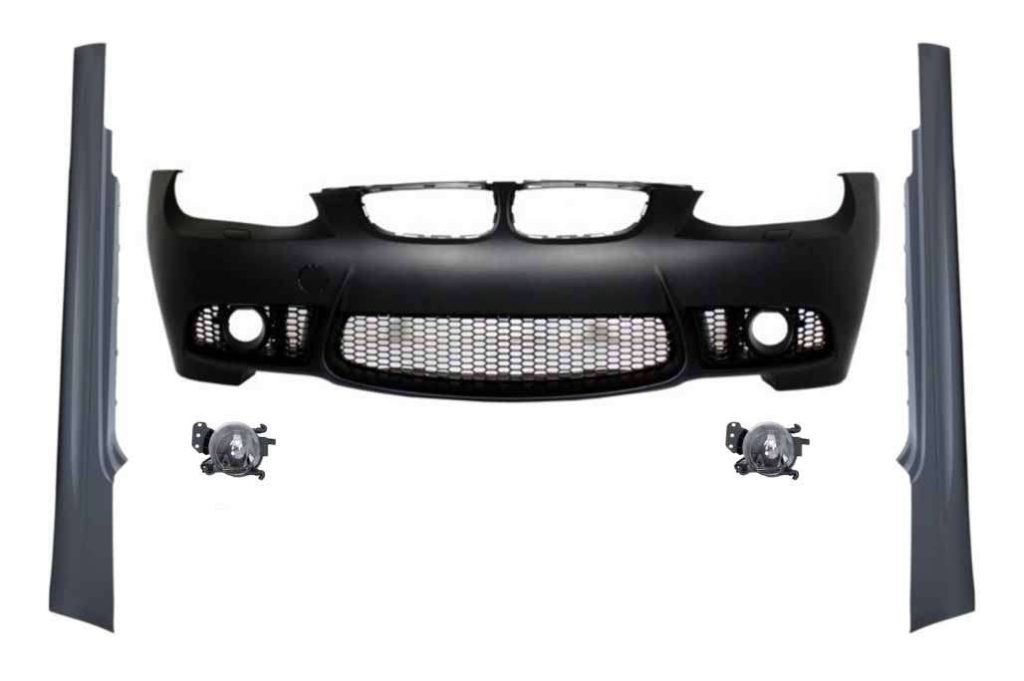 Βλησαρούλης Car Center - Front Bumper with Fog Lights Projectors and Side Skirts suitable for BMW 3 Series E92 E93 (2006-2009) M3 Look
