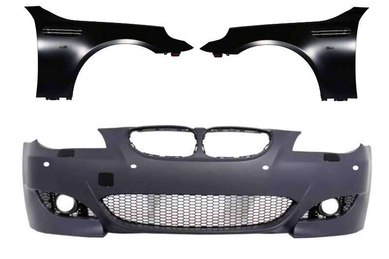 Βλησαρούλης Car Center - Front Bumper with Front Fenders suitable for BMW 5 Series E60 E61 Sedan Touring (2003-2007) M5 Design