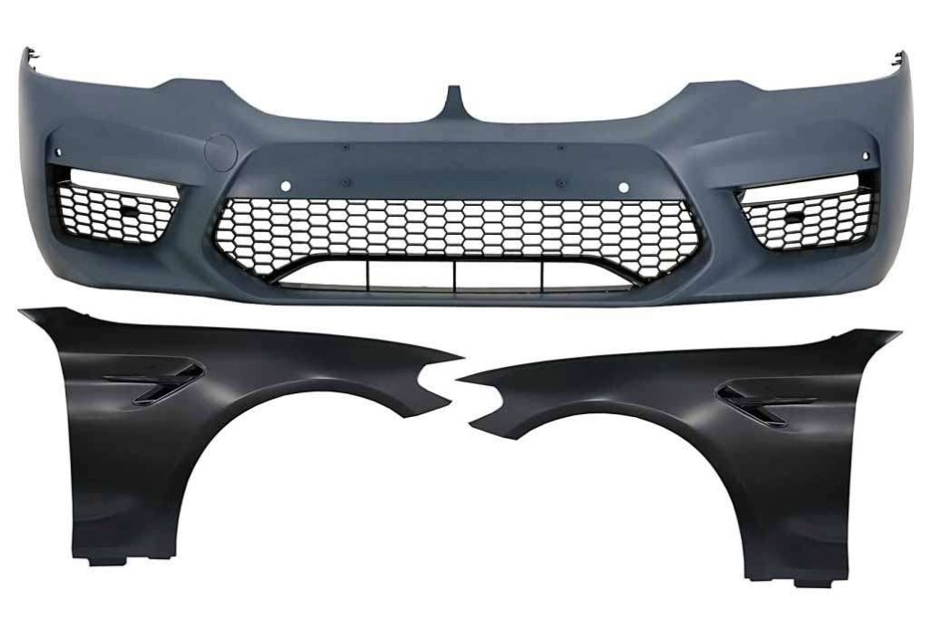 Βλησαρούλης Car Center - Front Bumper with Front Fenders suitable for BMW 5 Series G30 G31 (2017-2019) M5 Sport Design