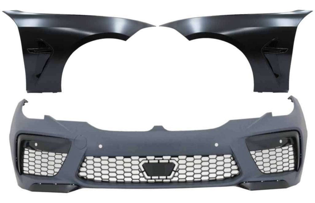 Βλησαρούλης Car Center - Front Bumper with Front Fenders suitable for BMW 3 Series G20 Sedan G21 Touring (2019-Up) M8 Design
