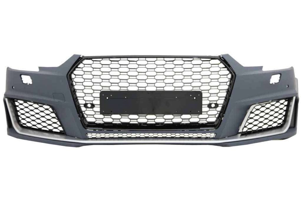 Βλησαρούλης Car Center - Front Bumper with Grille suitable for Audi A4 B9 8W (2016-2018) Quattro RS4 Design