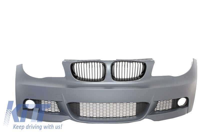 Βλησαρούλης Car Center - Front Bumper with Kidney Grilles suitable for BMW 1&apos;er E81/E82 E87/E88 (2004-2011) M-tech M-Technik Design