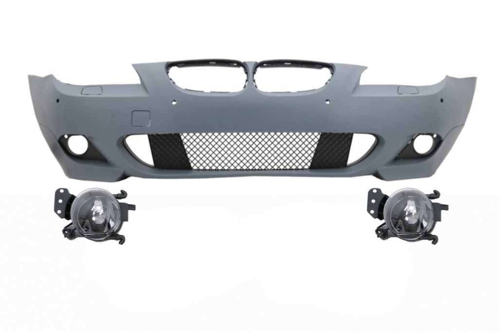 Βλησαρούλης Car Center - Front Bumper with PDC 18 mm suitable for BMW 5 Series LCI E60 E61 (2007-2010) and Fog Lights Projectors M-Technik Design