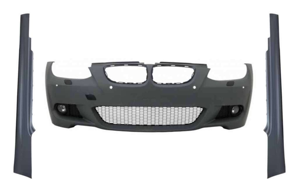 Βλησαρούλης Car Center - Front Bumper with Side Skirts suitable for BMW 3 Series E92 E93 (2006-2009) Non-LCI Coupe Cabrio M3 M-Technik Look