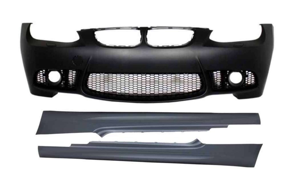Βλησαρούλης Car Center - Front Bumper with Side Skirts suitable for BMW 3 Series E92 Coupe E93 Cabrio (2006-2009) M3 Look Without PDC and Projectors