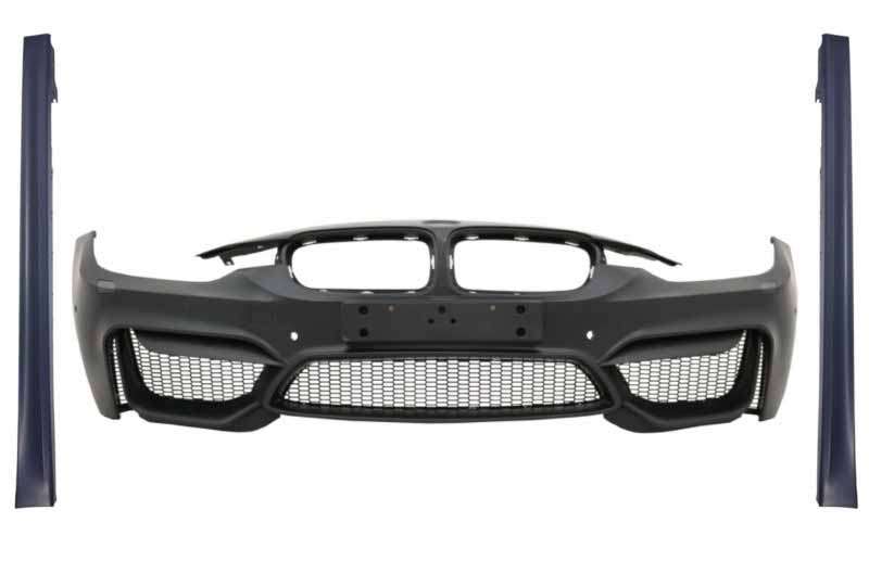 Βλησαρούλης Car Center - Front Bumper with Side Skirts suitable for BMW 3 Series F30 F31 Pre-LCI & LCI (2011-2018) M4 Design