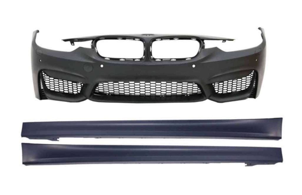 Βλησαρούλης Car Center - Front Bumper with Side Skirts suitable for BMW 3 Series F30 F31 Non LCI & LCI (2011-2018) M3 Sport EVO Design