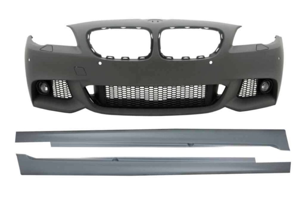 Βλησαρούλης Car Center - Front Bumper with Side Skirts suitable for BMW 5 Series F10 F11 Non LCI (07.2010-2013) Sedan Touring M-Technik Design