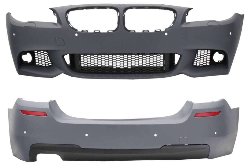 Βλησαρούλης Car Center - Front Bumper Without Fog Lamps with Rear Bumper suitable for BMW 5 Series F10 (2011-2014) M-Technik Design