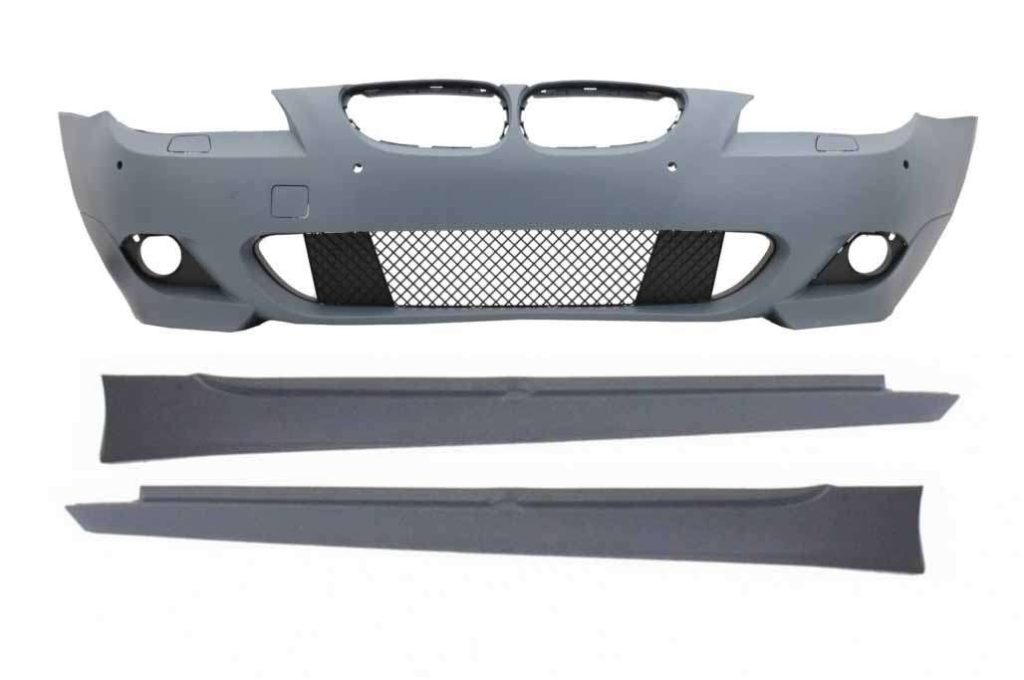 Βλησαρούλης Car Center - Front Bumper without Fog Lights suitable for BMW 5 Series LCI E60 E61 (2007-2010) with Side Skirts M-Technik Design