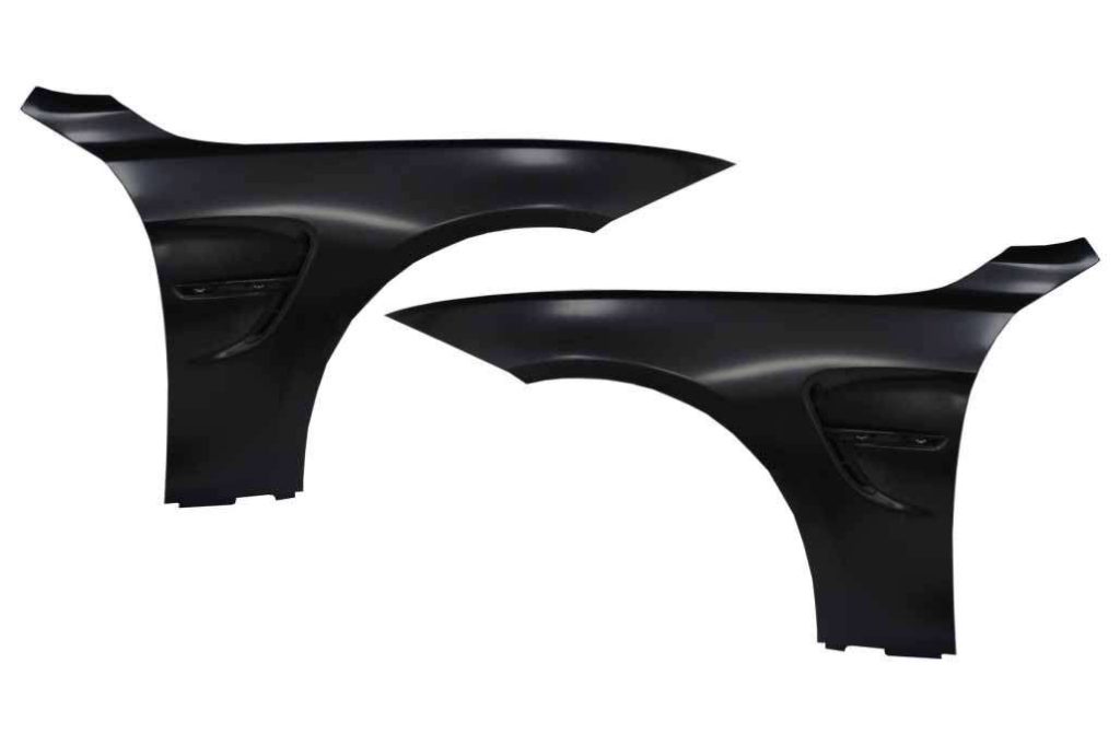 Βλησαρούλης Car Center - Front Fenders suitable for BMW 4 Series F32 F33 F36 (2013-02.2017) Coupe Cabrio Gran Coupe M4 Design Black Intake