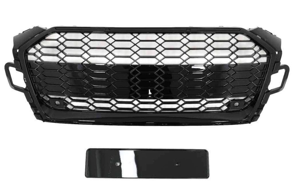 Βλησαρούλης Car Center - Front Grille suitable for Audi A5 F5 Facelift (2019-Up) Racing Look Piano Black