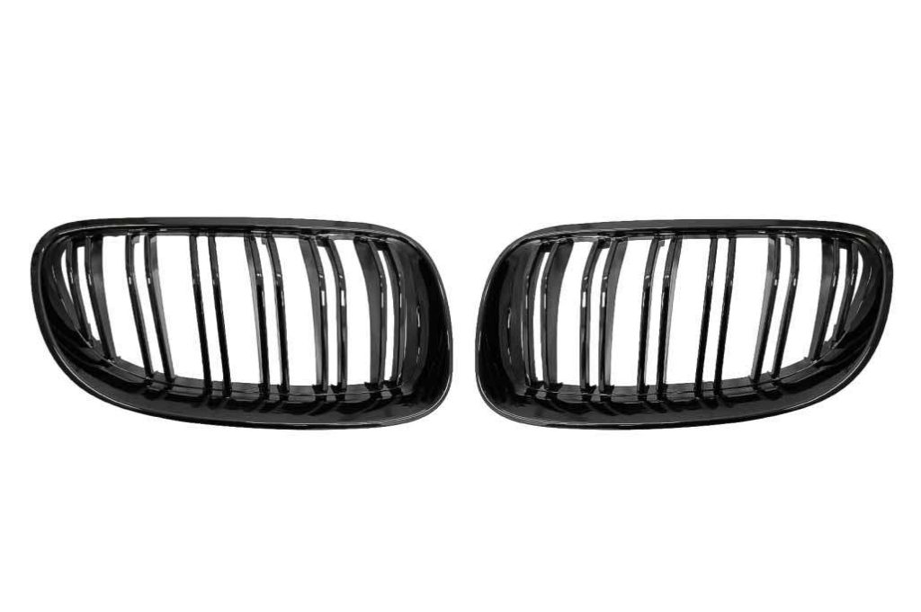 Βλησαρούλης Car Center - Front Kidney Grilles suitable for BMW 3 Series E92 E93 Coupe Convertible PreLCI (2006-2009) Double Stripe M-Package Sport Design