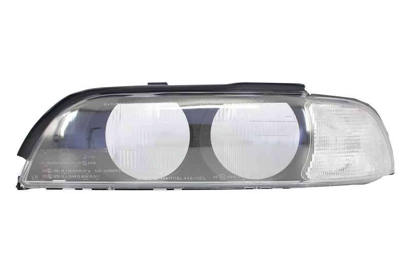 Βλησαρούλης Car Center - Headlight Glass Lens Replacement suitable for BMW 5 Series E39 Pre Facelift (1996-2000) Left Side