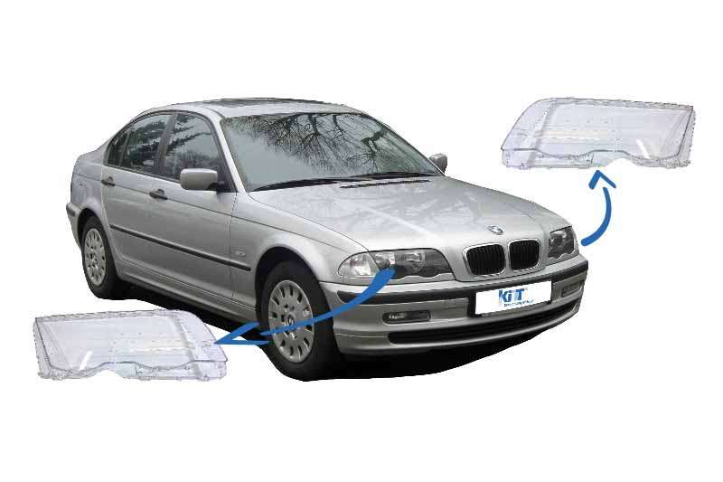Βλησαρούλης Car Center - Headlight Glasses suitable for BMW E46 3 Series (1998-2001) Pre Facelift