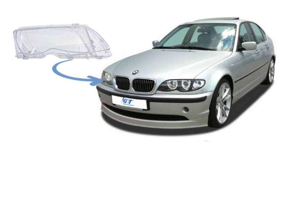 Βλησαρούλης Car Center - Headlight Lens Right Side suitable for BMW 3 Series E46 Facelift Sedan/Touring (2001-2004)