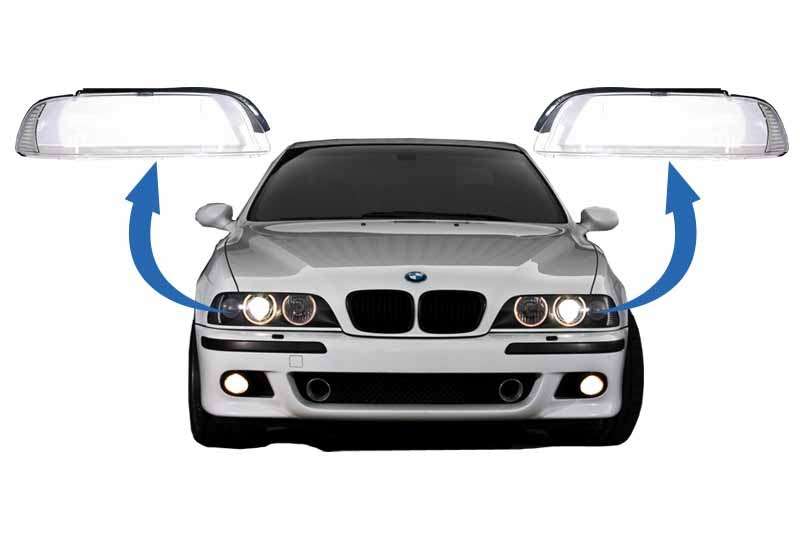 Βλησαρούλης Car Center - Headlights Glases Lens suitable for BMW 5 Series E39 Facelift (2000-2003)