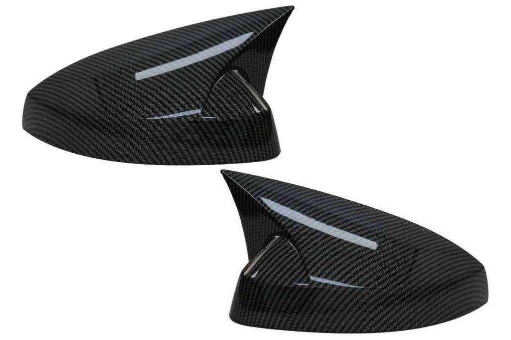 Βλησαρούλης Car Center - Mirror Covers suitable for Audi A3 8V RS3 Cabriolet Limousine Sportback (2012-2019) Bat Look Carbon