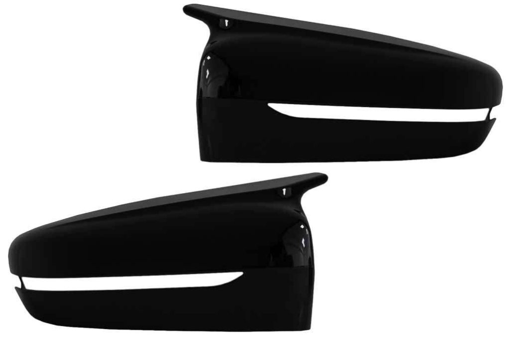 Βλησαρούλης Car Center - Mirror Covers suitable for BMW 3 Series G20 G21 G28 (2017-up) Piano Black M Sport Design LHD