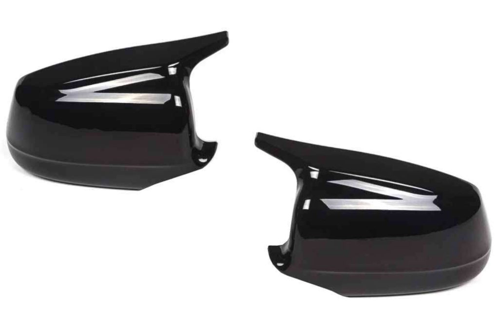 Βλησαρούλης Car Center - Mirror Covers suitable for BMW 5 Series F10 F11 F18 Non LCI (07.2010-2013) Piano Black M Design