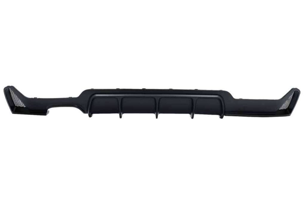 Βλησαρούλης Car Center - Rear Bumper Diffuser suitable for BMW 4 Series F32 F33 F36 (2013-2019) Coupe Cabrio M Design Left Double Outlet Black
