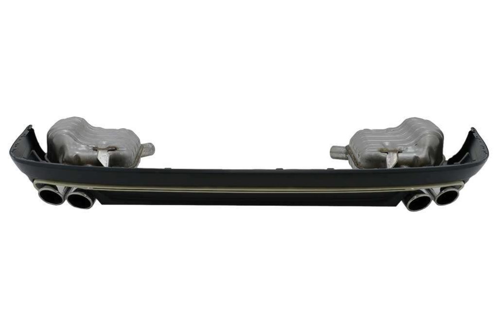 Βλησαρούλης Car Center - Rear Bumper Diffuser Valance with Exhaust Muffler Tips suitable for Audi A8 D4 Facelift (2015-2017) S8 Design
