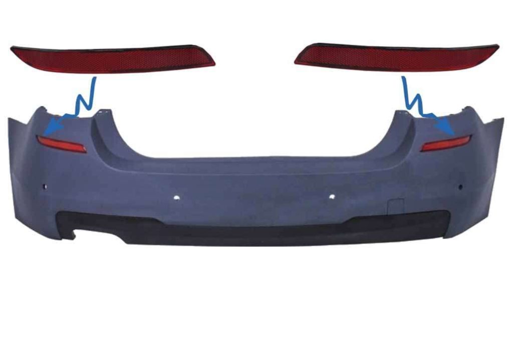 Βλησαρούλης Car Center - Rear Bumper Reflector suitable for BMW 5 Series F10 (2011-up) M-tech Design