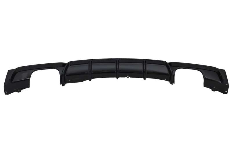 Βλησαρούλης Car Center - Rear Bumper Spoiler Valance Diffuser Double Outlet suitable for BMW 3 Series F30 F31 (2011-2019) Limo Touring M Design Brilliant Black Edition