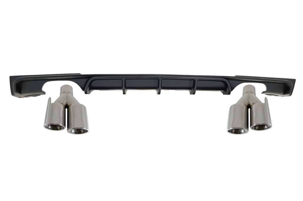 Βλησαρούλης Car Center - Rear Bumper Spoiler Valance Diffuser Double Outlet Exhaust Muffler Tips suitable for BMW 3 Series F30 F31 (2011-2019) Limo Touring M Design
