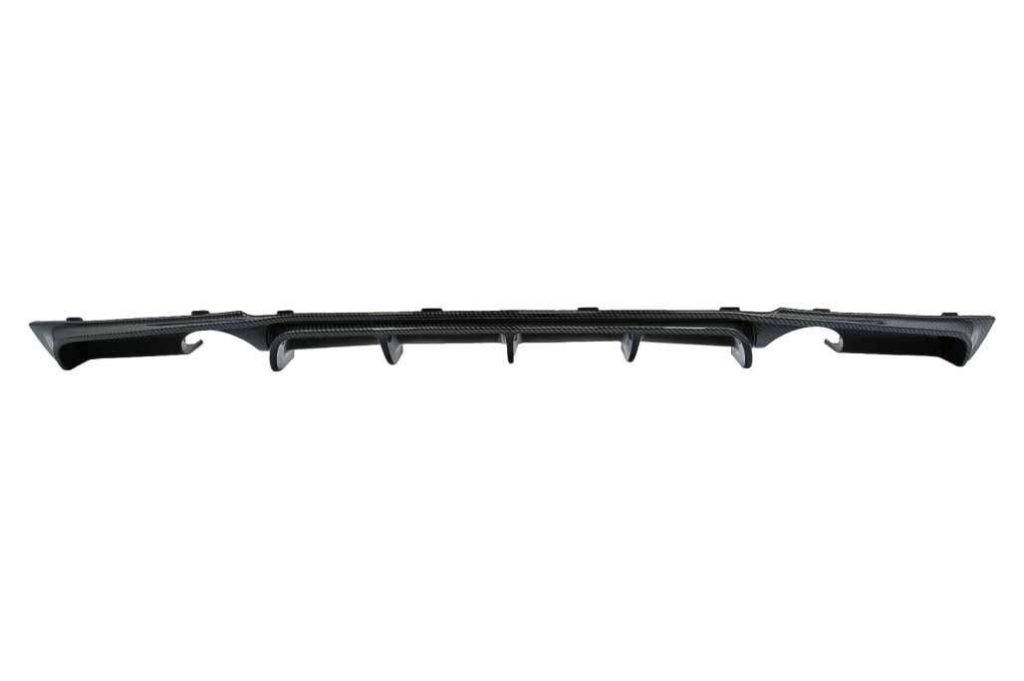 Βλησαρούλης Car Center - Rear Bumper Spoiler Valance Diffuser Double Outlet for Single Exhaust suitable for BMW 3 Series F30 F31 (2011-2019) M Performance Design Carbon Film Coating